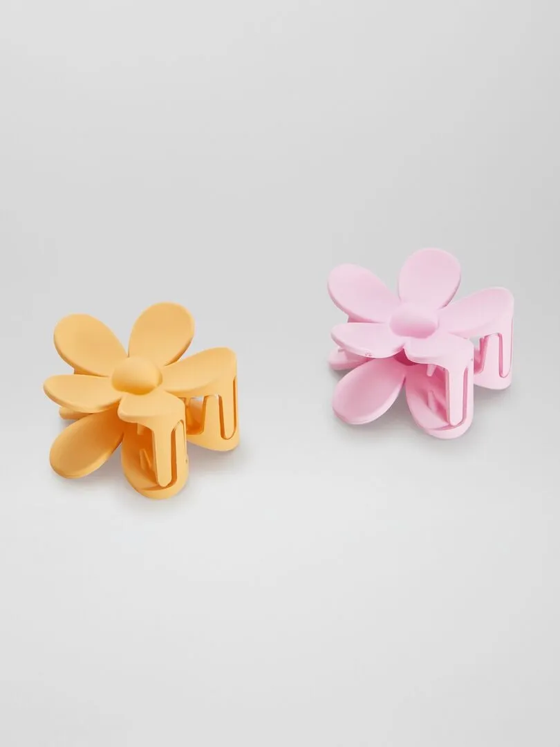 2 PINZAS DE PúAS  ROSA