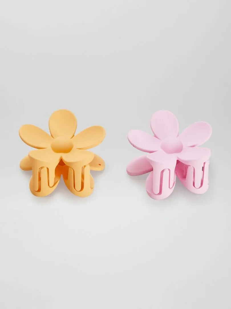2 PINZAS DE PúAS  ROSA