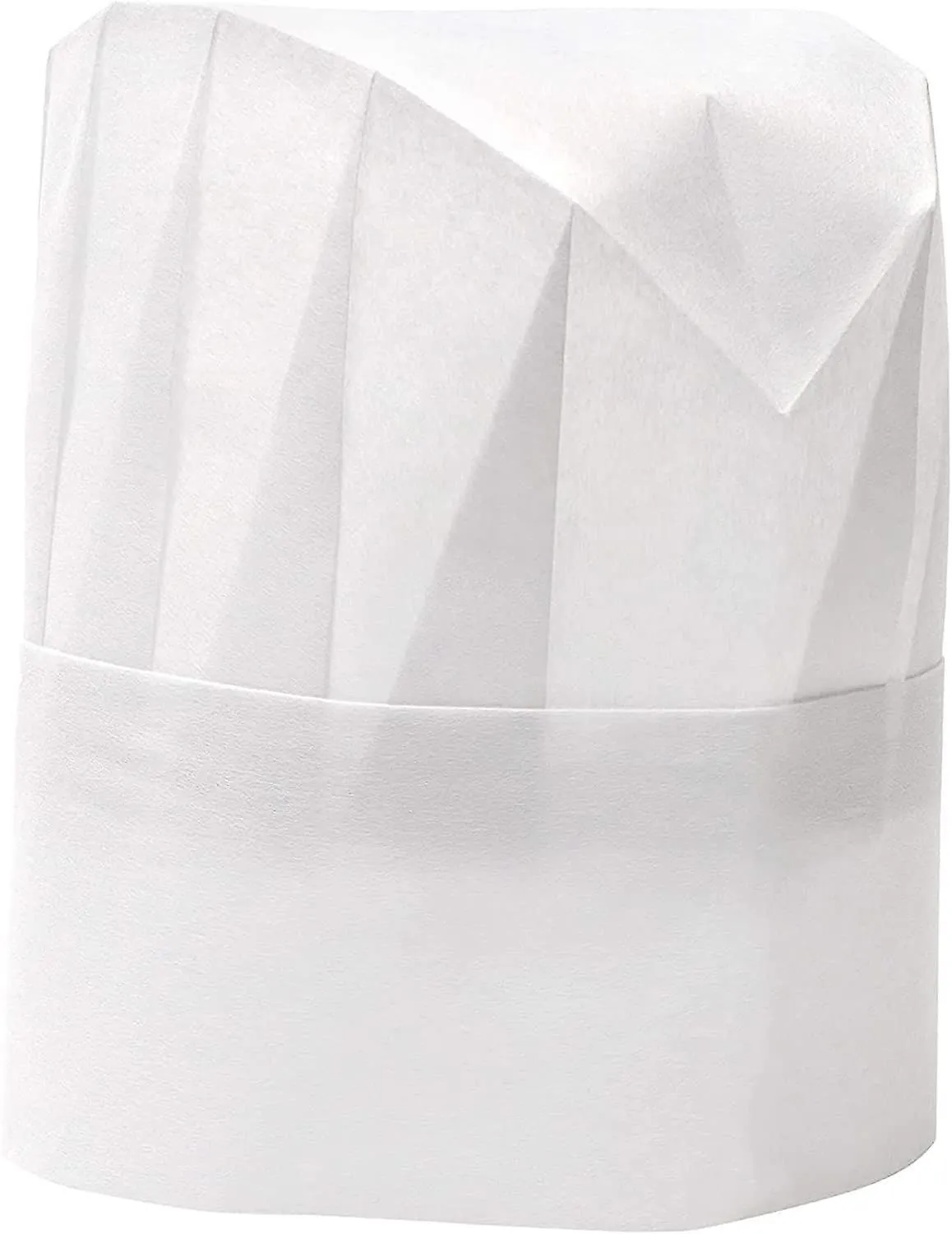 20 Pack Sombreros de Chef de Papel para Niños, Adultos, Ajustable Blanco Cocina Toque Cap Bulk Set