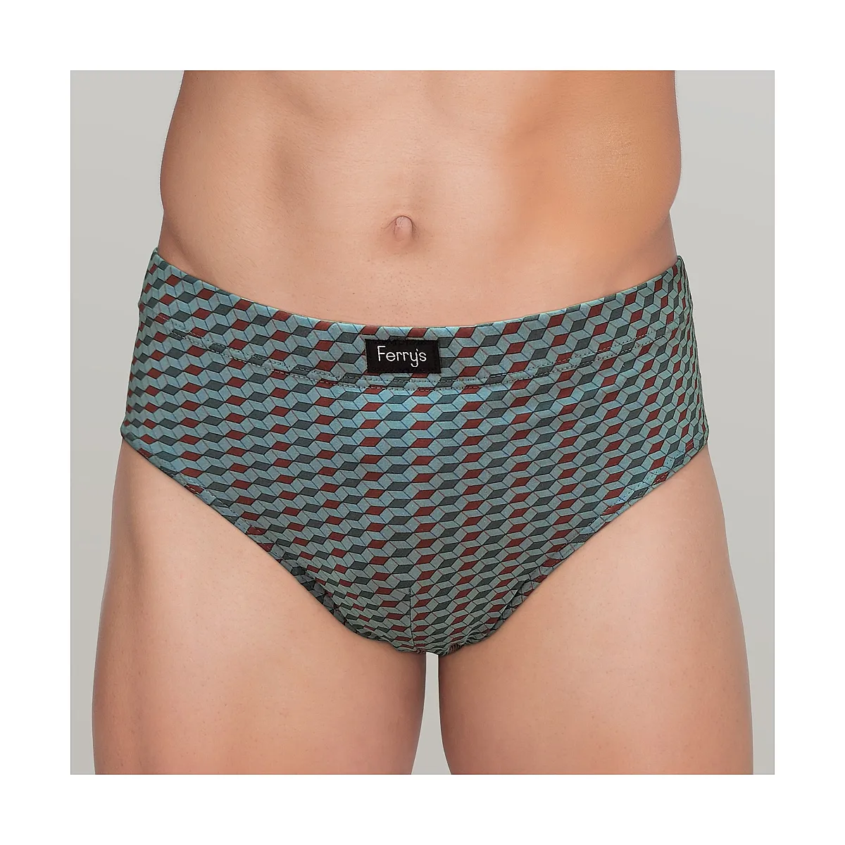 440b PACK 3 SLIPS CERRADOS ESTAMPADOS CUBOS