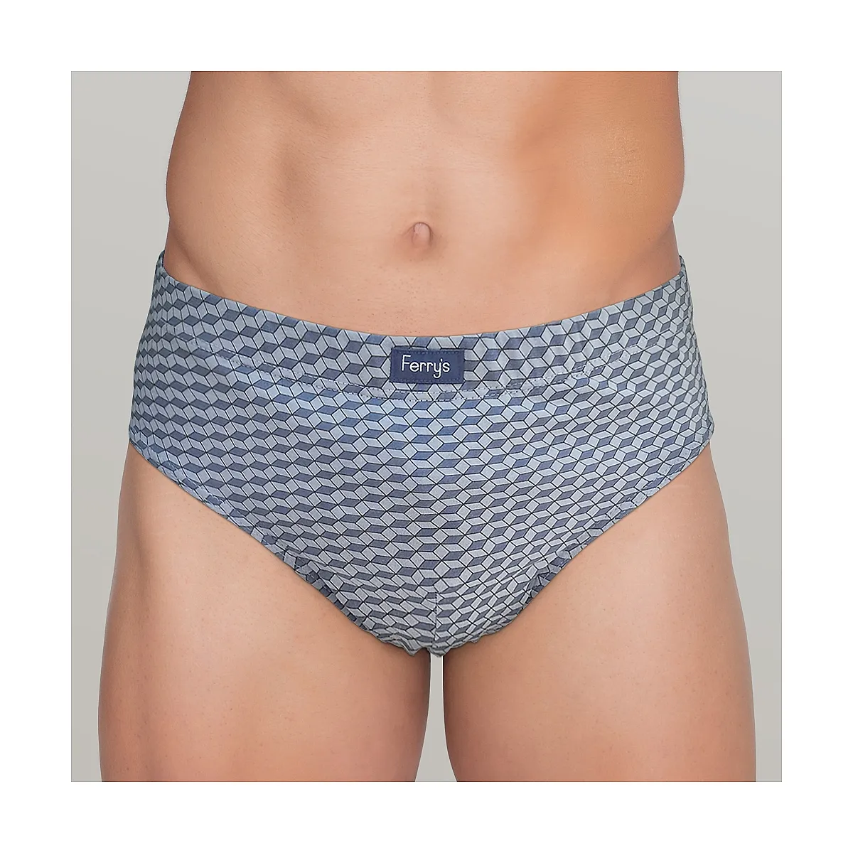 440b PACK 3 SLIPS CERRADOS ESTAMPADOS CUBOS
