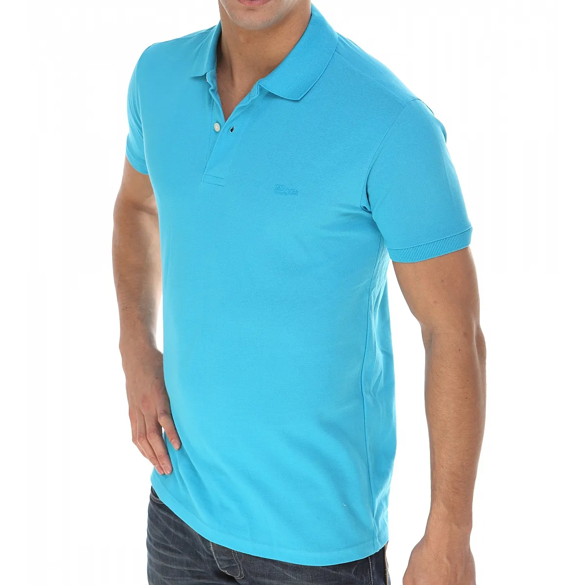 7589 POLO PIQUÉ CON PUÑO. CORTE AJUSTADO