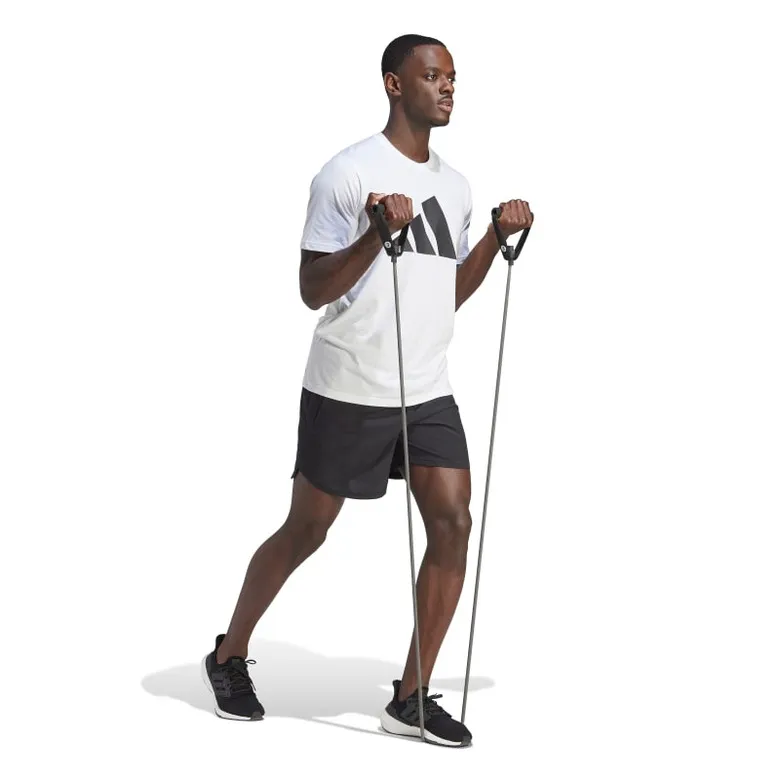 ADIDAS TRAIN ESSENTIALS FEELREADY LOGO TRAINING TSHIRT  "WHITE"