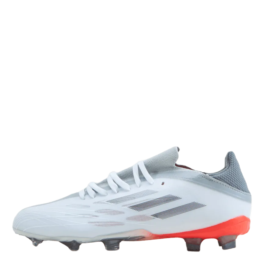 Adidas X Speedflow.1 Fg J Cloud White / Iron Metallic / Solar Red