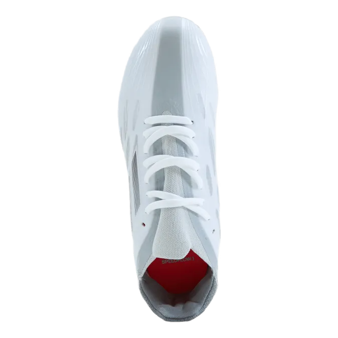 Adidas X Speedflow.1 Fg J Cloud White / Iron Metallic / Solar Red