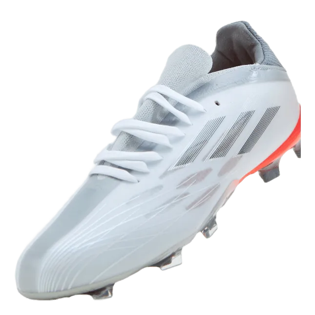 Adidas X Speedflow.1 Fg J Cloud White / Iron Metallic / Solar Red