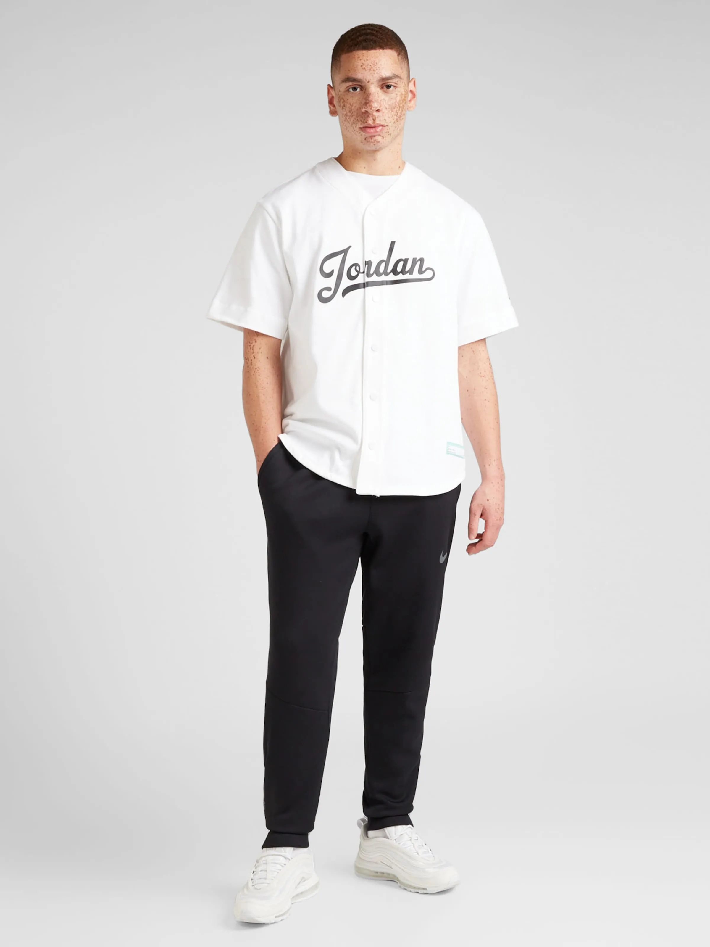 Ajuste confortable Camisa Jordan en Blanco