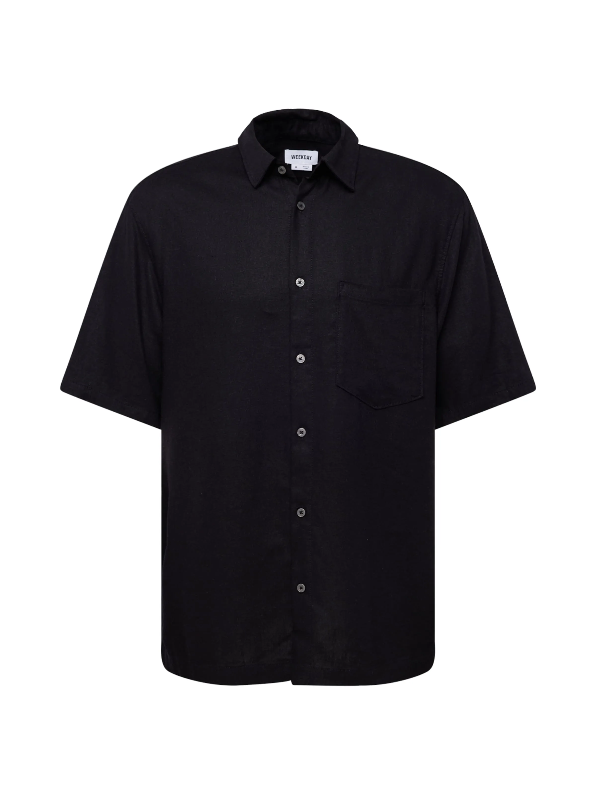Ajuste confortable Camisa WEEKDAY en Negro