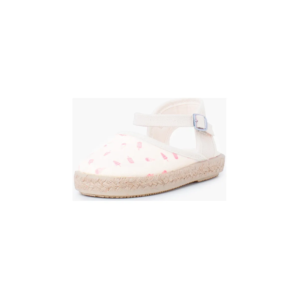 alpargatas niña hebilla con estampados
