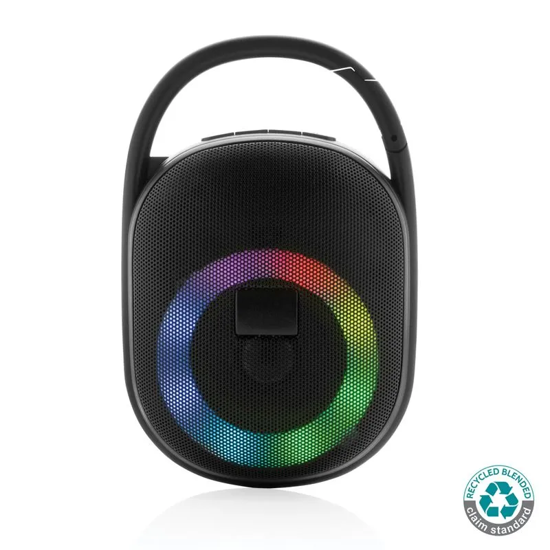 Altavoz promocional de plástico reciclado Lightboom