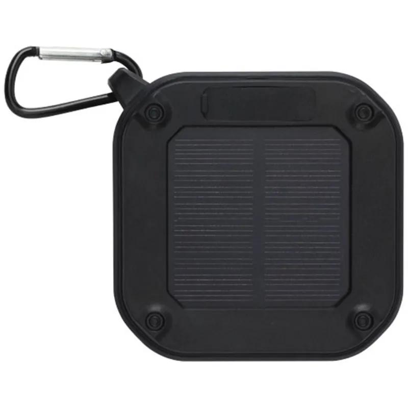 Altavoz solar con mosquetón rPET promocional Solo