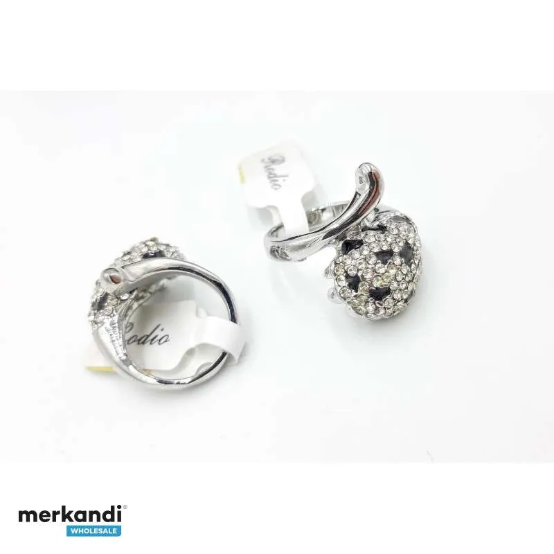 Anillos de acero y rodio diseños surtidos. Mayorista