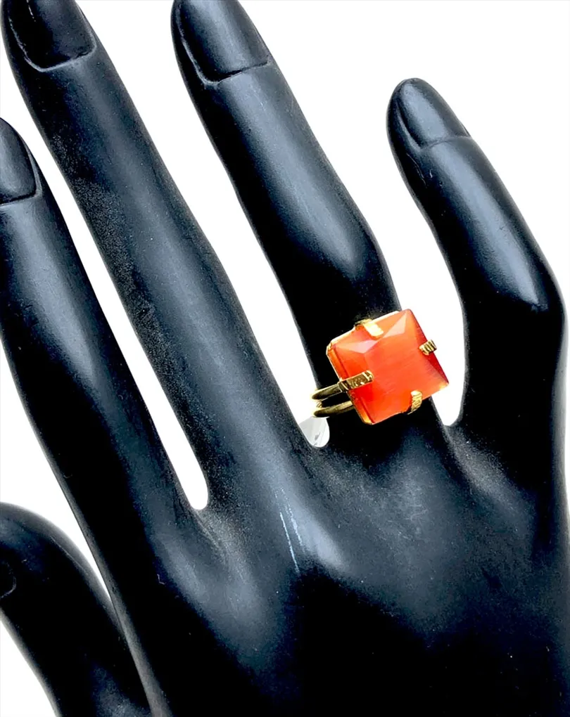 ANILLOS NARANJAS Y DORADOS DISEÑOS ACTUALES Y EN TENDENCIA