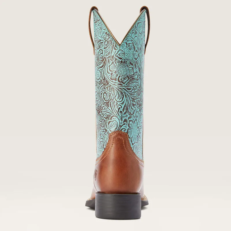 Ariat Round Up Wide Square Toe Western Boot