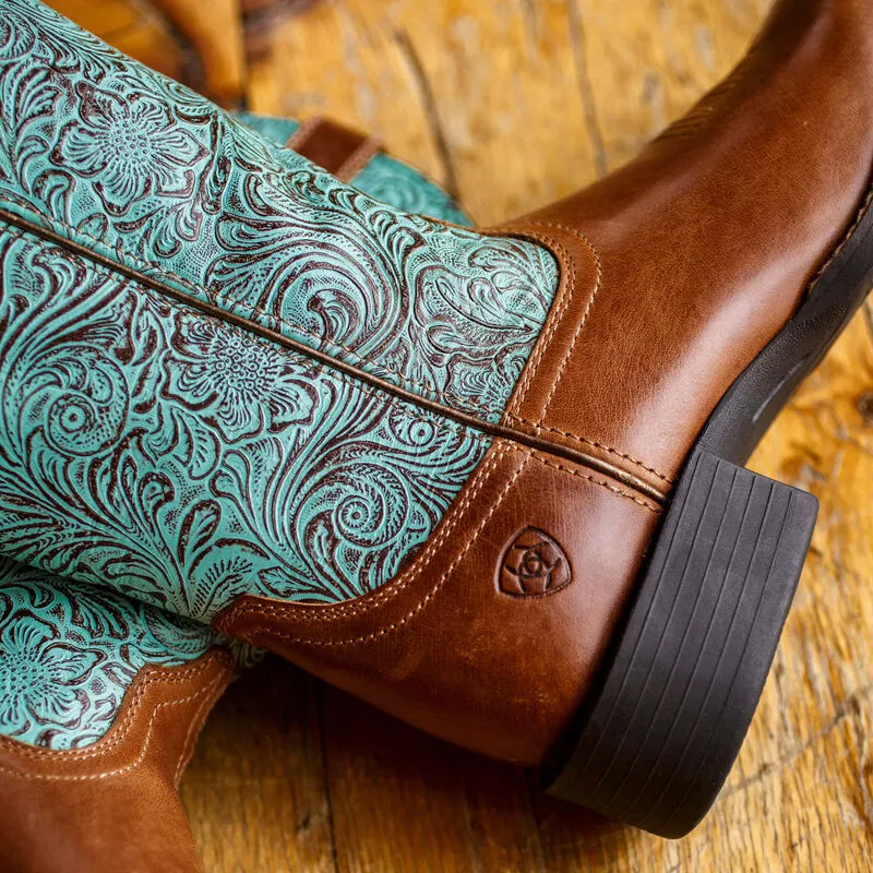 Ariat Round Up Wide Square Toe Western Boot