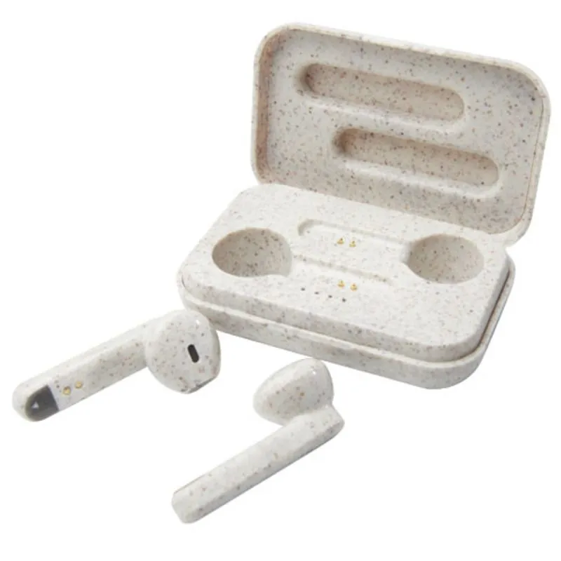 Auriculares de paja de trigo personalizables con logo Nantai