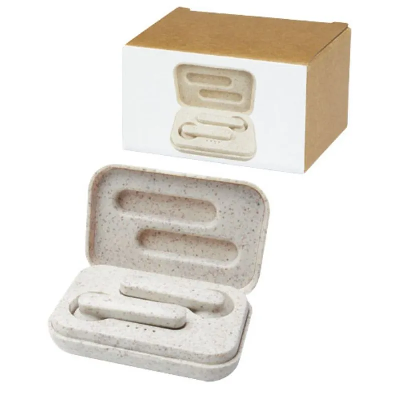Auriculares de paja de trigo personalizables con logo Nantai