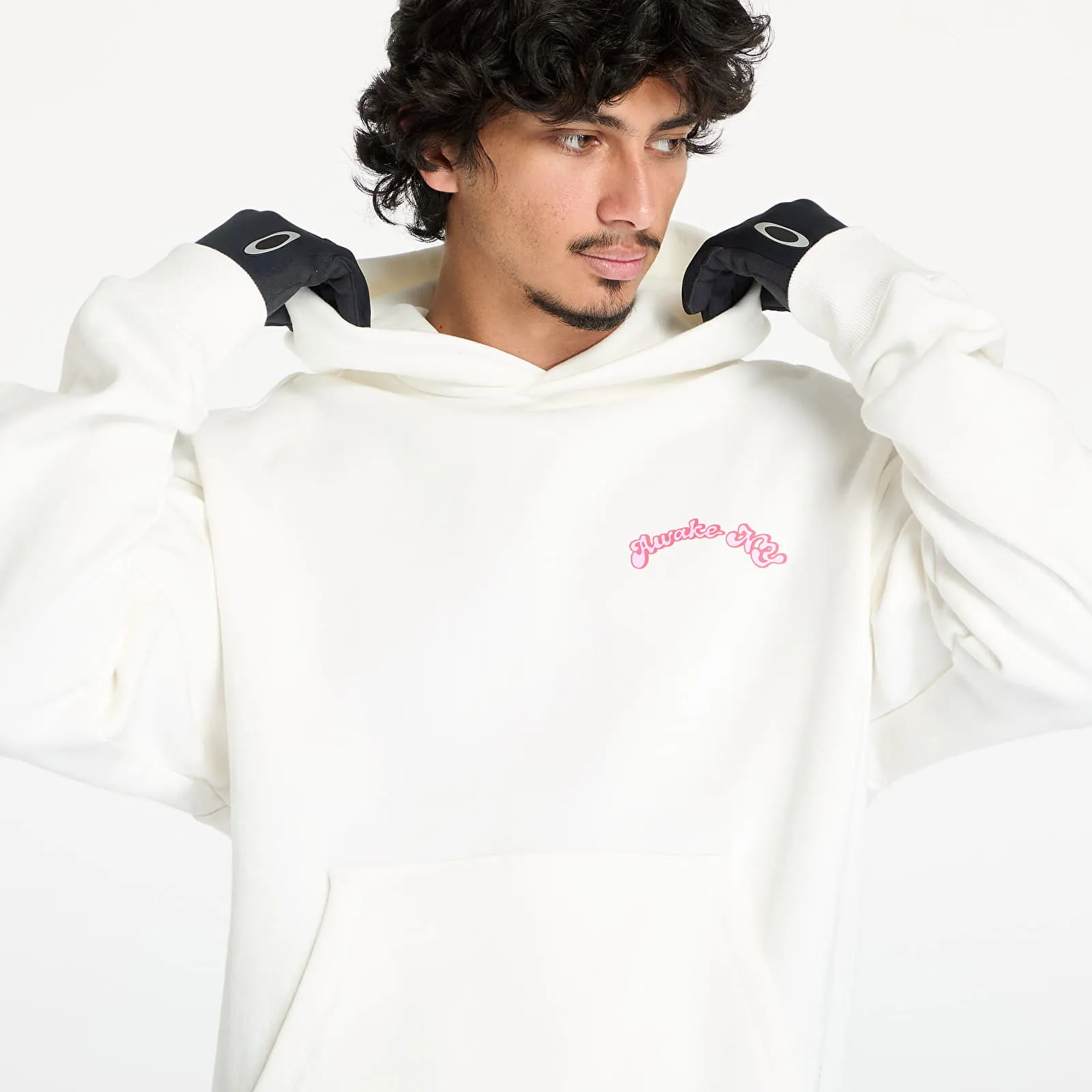 Awake NY Twill Logo Hoodie Cream S