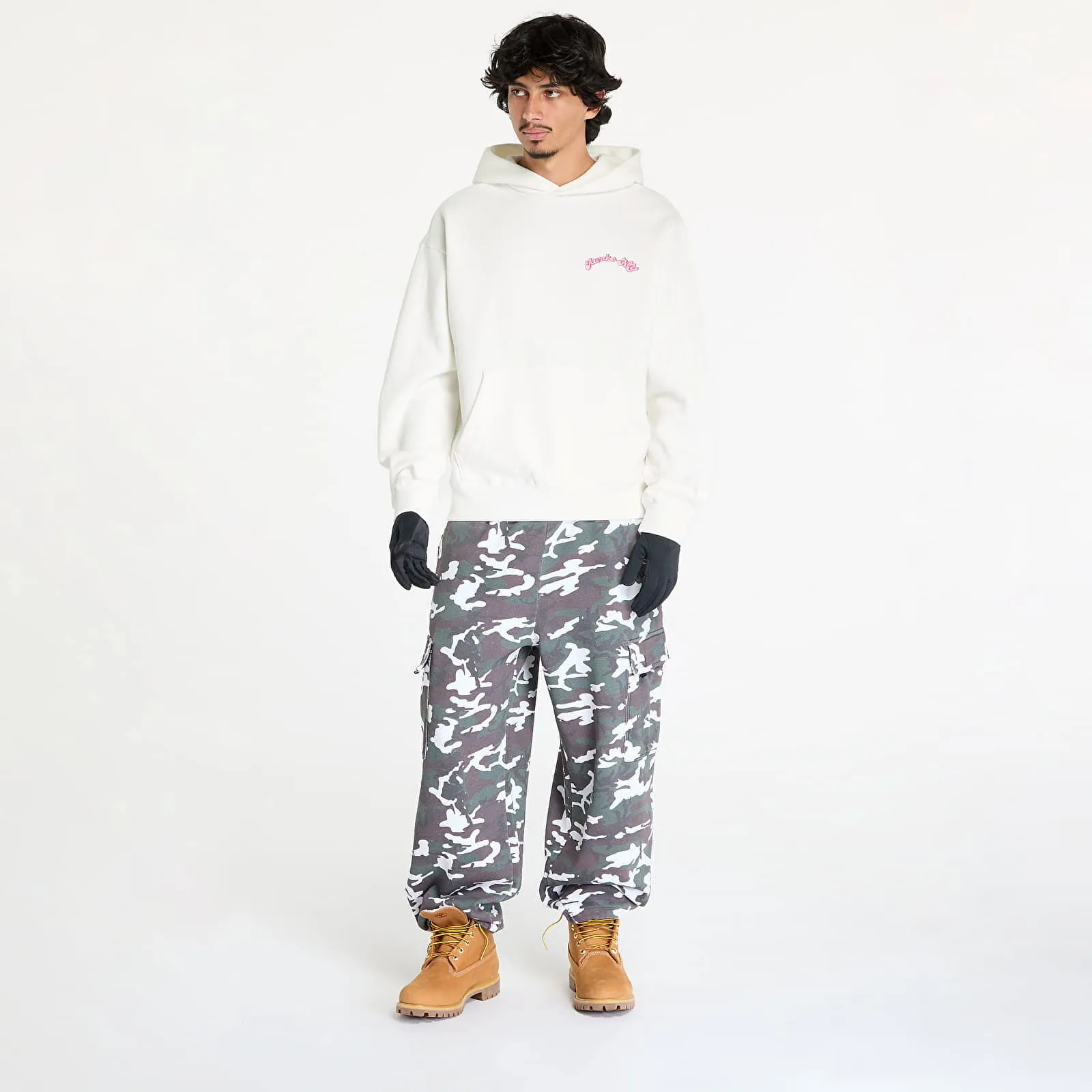 Awake NY Twill Logo Hoodie Cream S