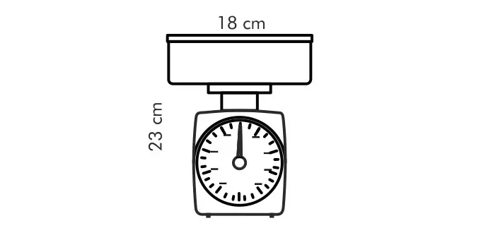 Balanza de cocina accura 5kg de plástico