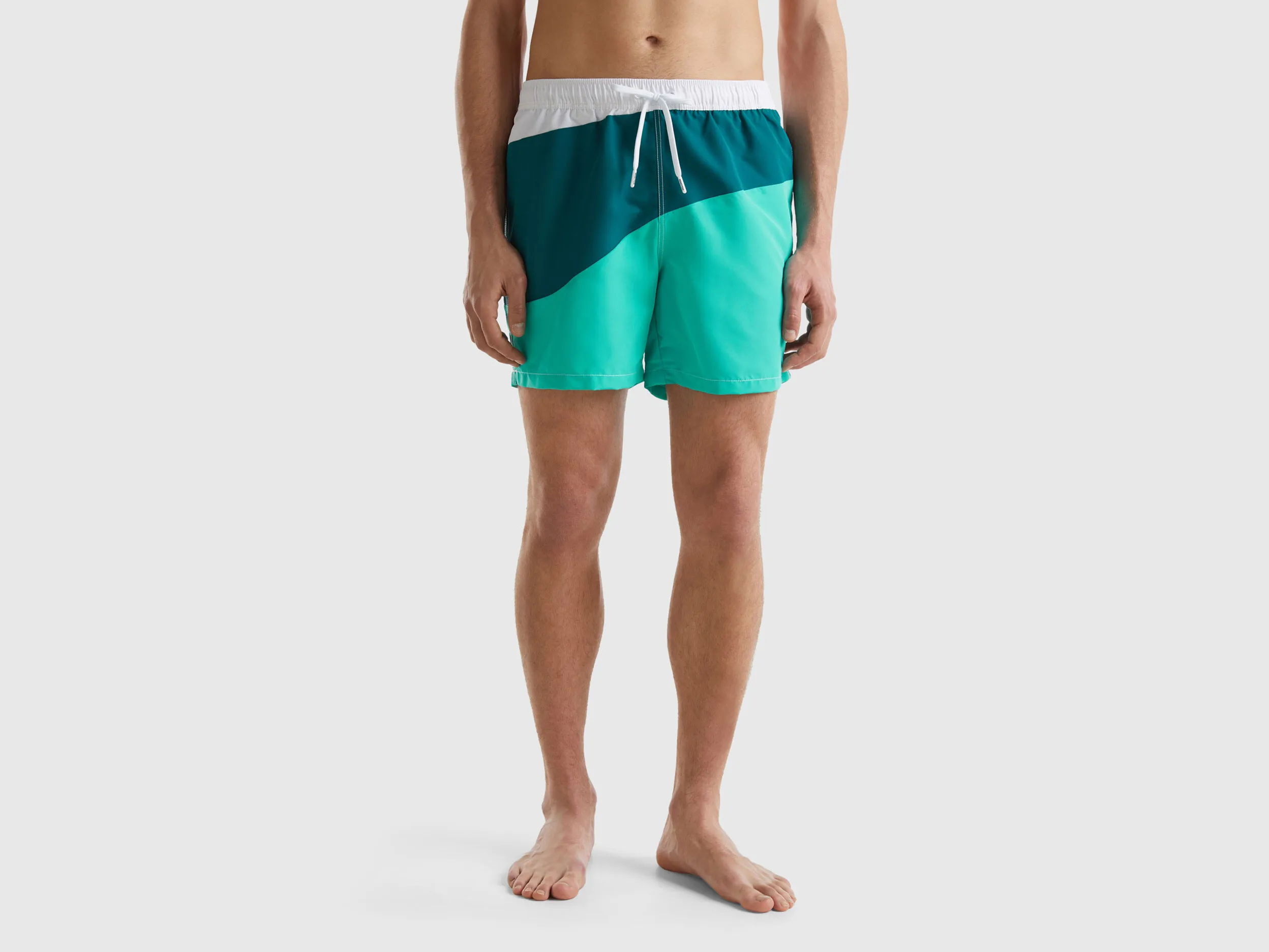 Bañador bóxer con motivo de ondas