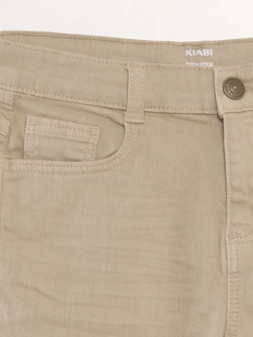 BERMUDAS VAQUERAS  BEIGE