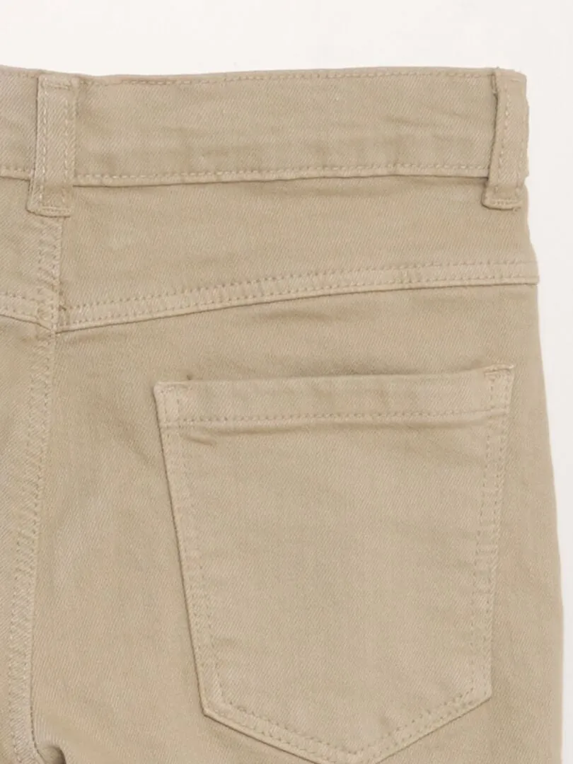 BERMUDAS VAQUERAS  BEIGE