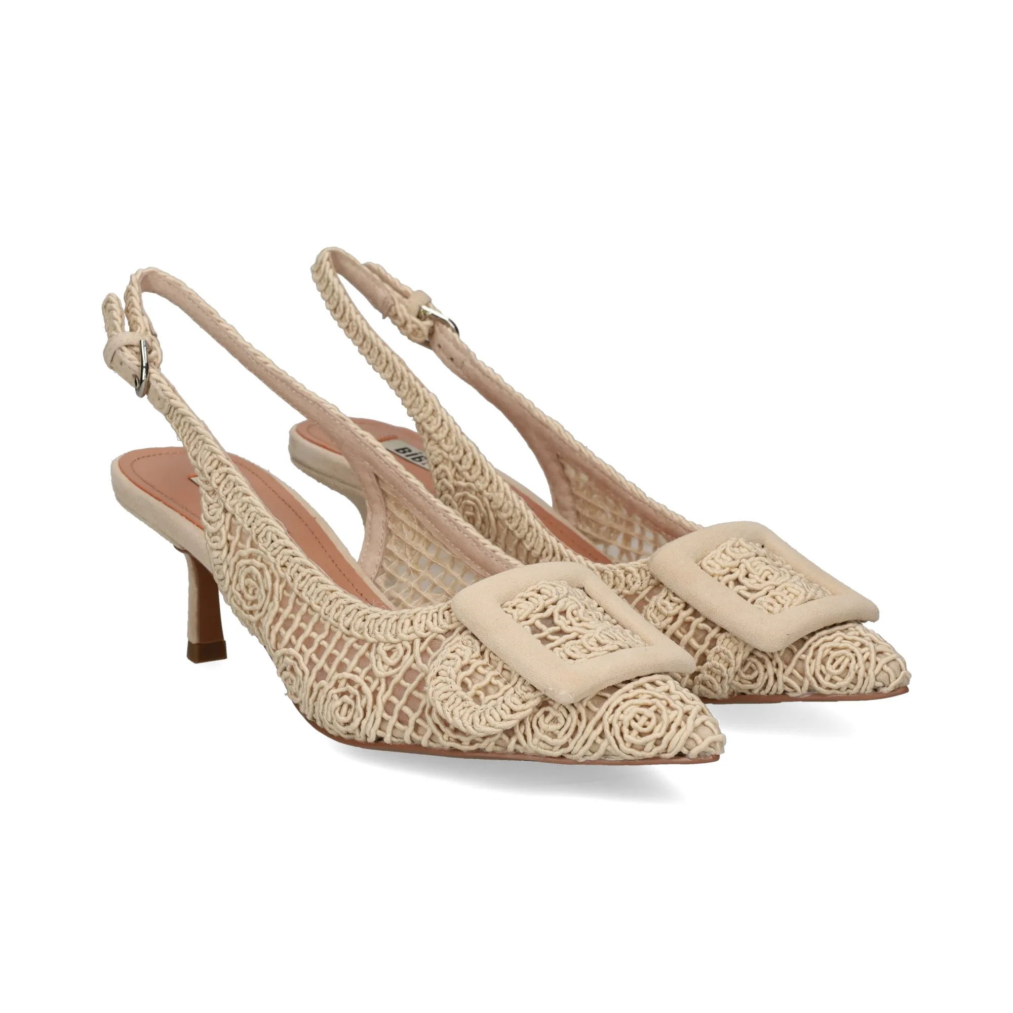 BIBI LOU Zapatos de tacón medio de Mujer OFF WHITE