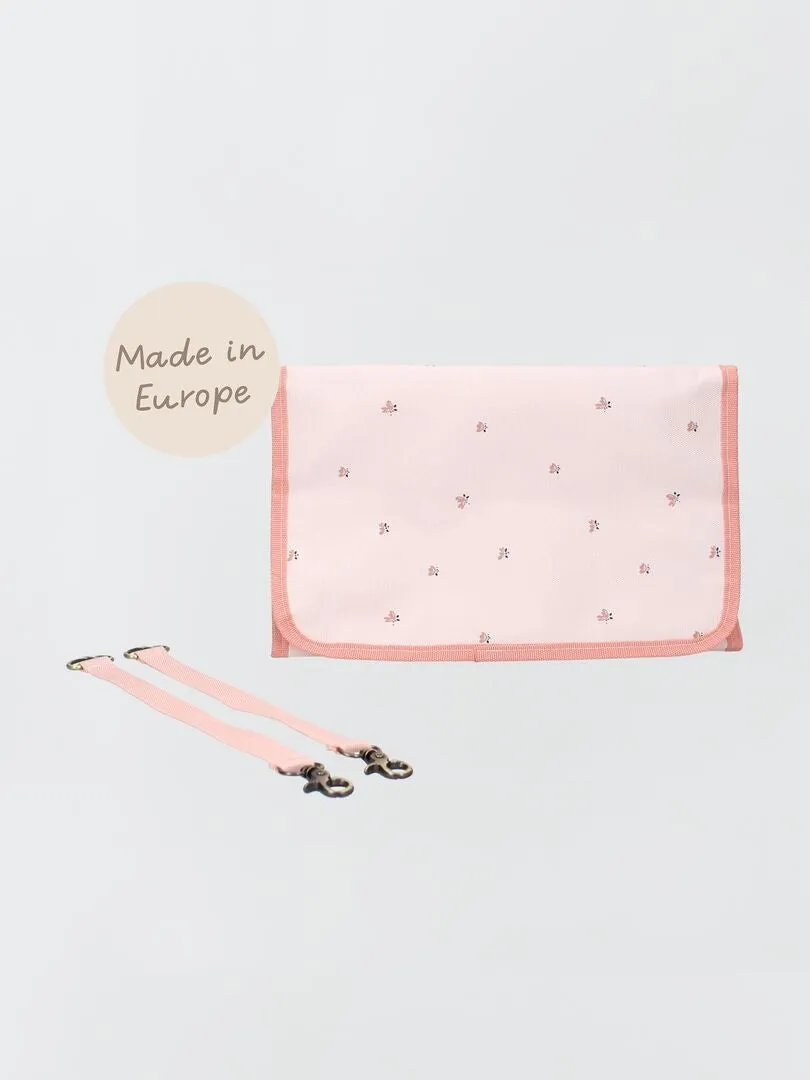 BOLSO CAMBIADOR ESTAMPADO  ROSA