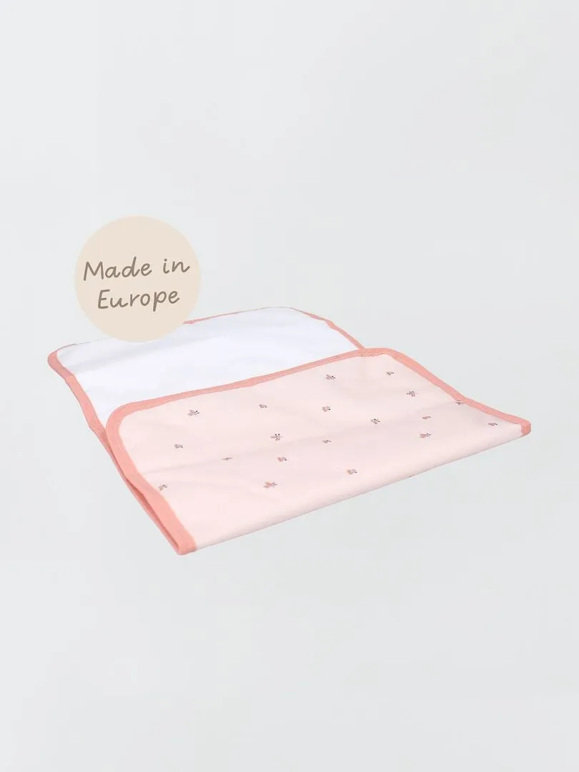 BOLSO CAMBIADOR ESTAMPADO  ROSA