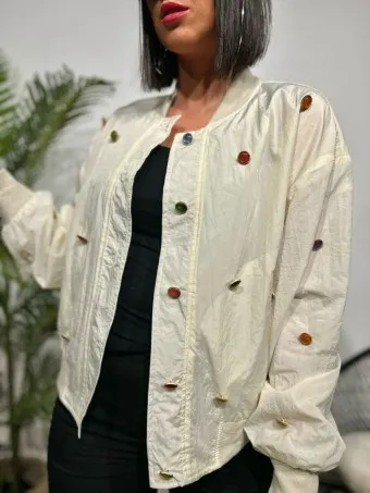 Bomber Botones LACKALEY Beige