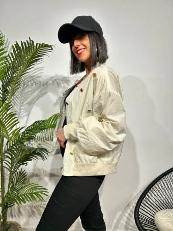 Bomber Botones LACKALEY Beige
