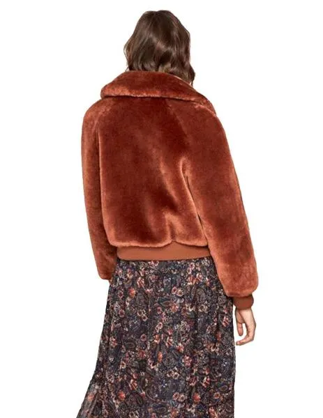 bomber pepe jeans de pelo rachel