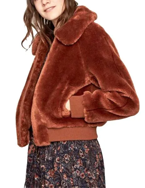 bomber pepe jeans de pelo rachel