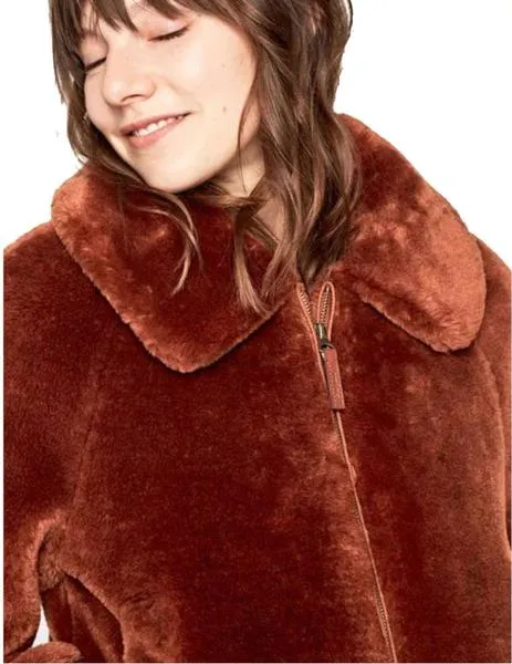 bomber pepe jeans de pelo rachel