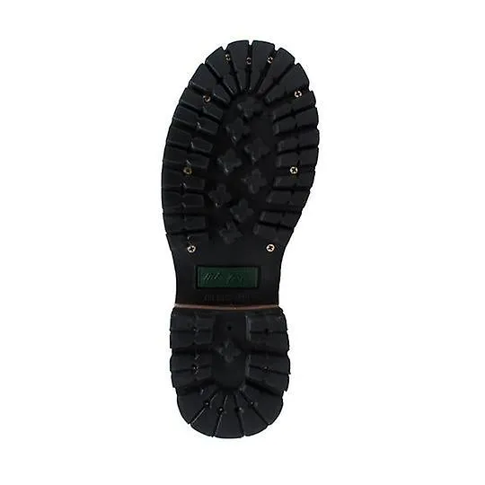 Botas de cuero marrón 9" para mujer