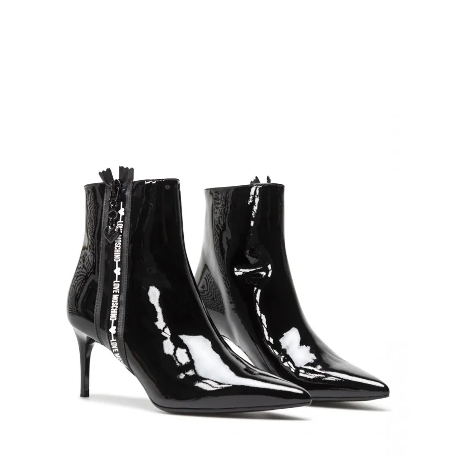 Botines Mujeres LOVE MOSCHINO JA21107 Vernice Nero Negro Lustrosa Cuero