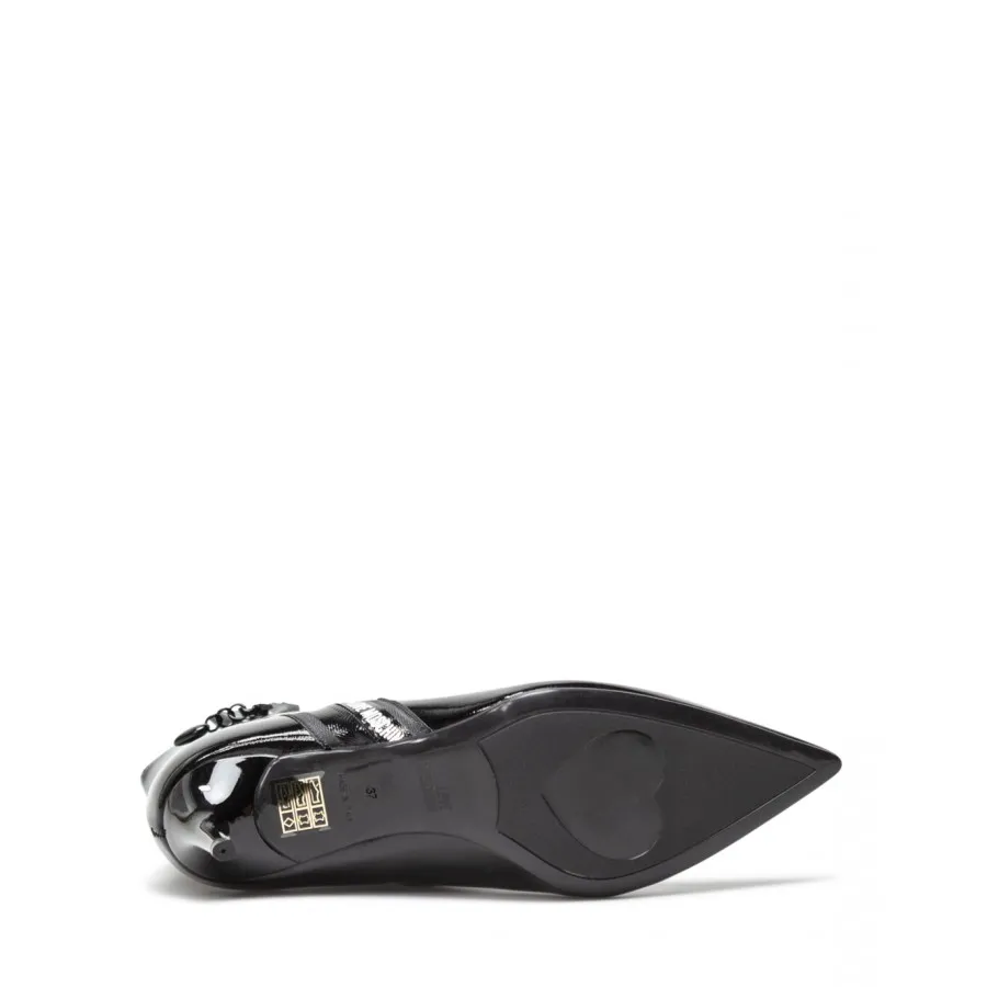 Botines Mujeres LOVE MOSCHINO JA21107 Vernice Nero Negro Lustrosa Cuero