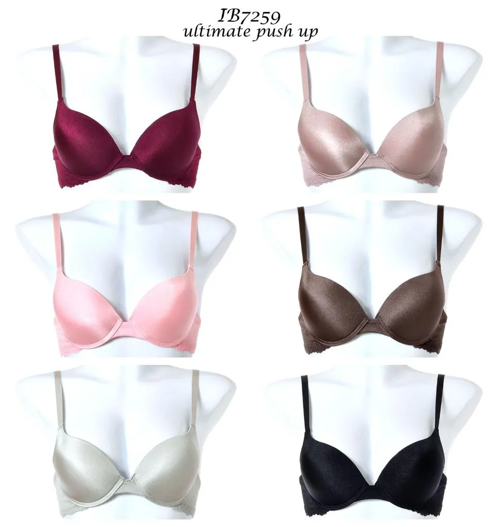 BRA COPA COMPLETA SATINADO ULTIMATE PUSH UP IB7259