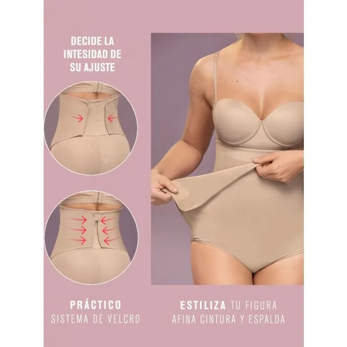 Braga faja alta postparto y postquirúrgica con laterales en velcro Leonisa 012885