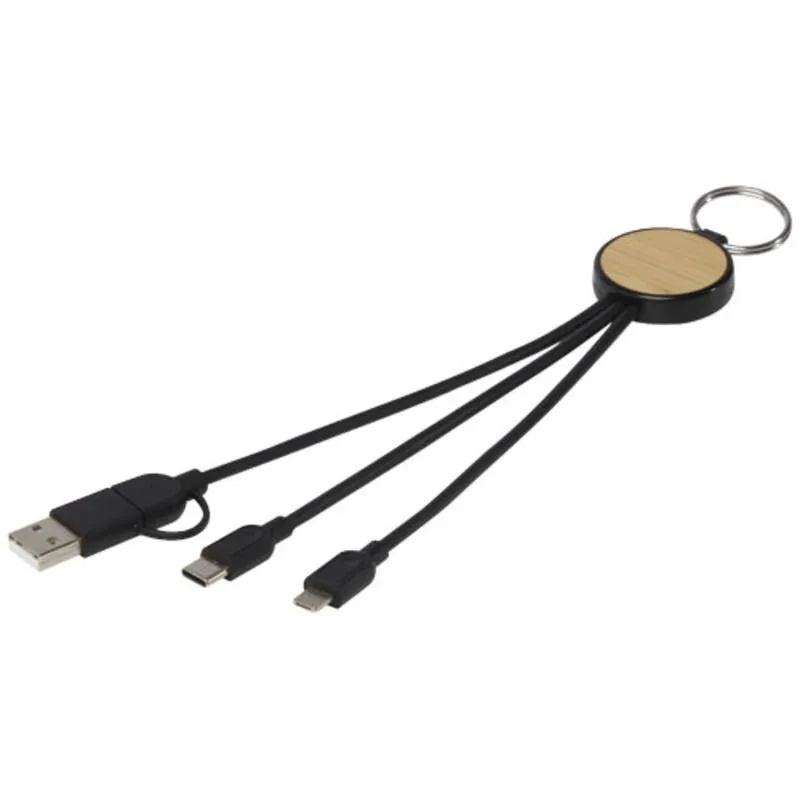 Cable de carga 6 en 1 con llavero personalizado Tecta