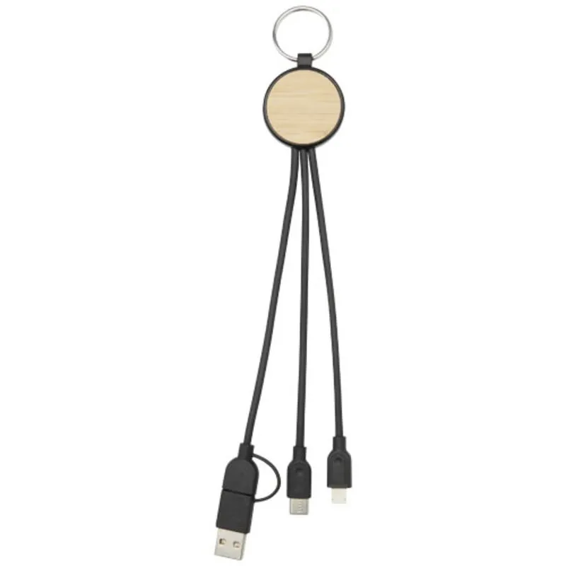 Cable de carga 6 en 1 con llavero personalizado Tecta