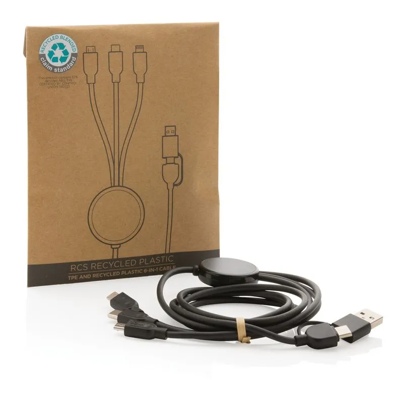 Cable RCS 6 en 1 de TPE y plástico reciclado