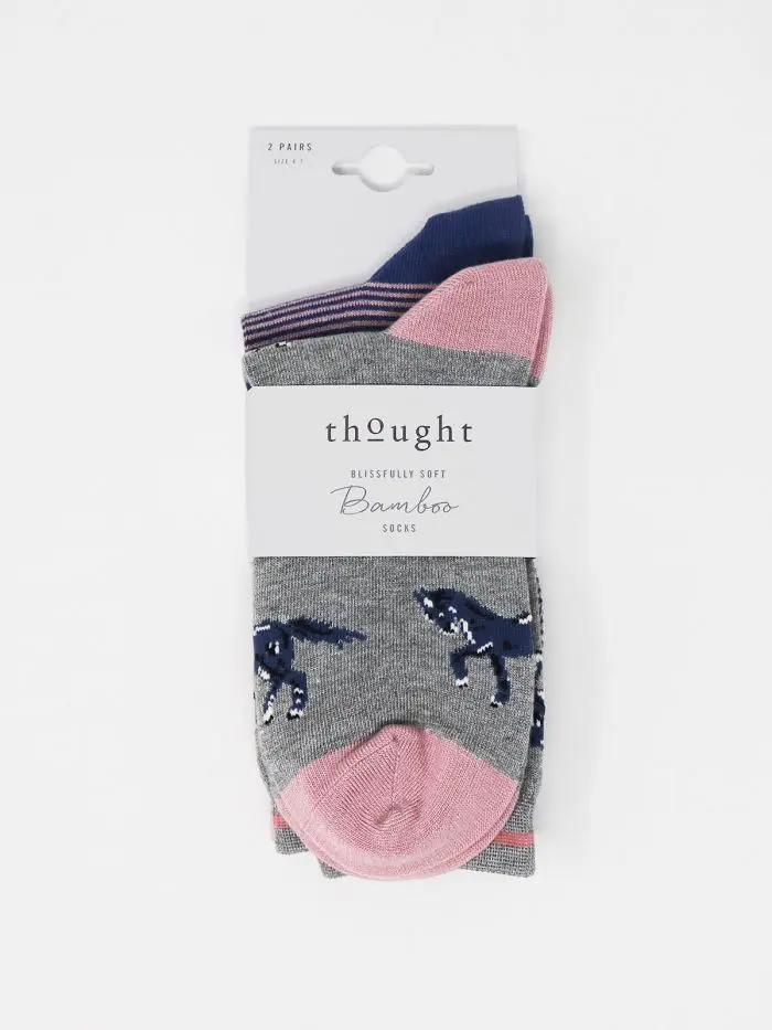 Calcetines estampados ecológicos. Pack de 2