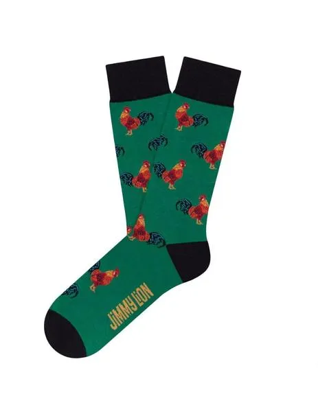 Calcetines Jimmy Lion gallos estampados