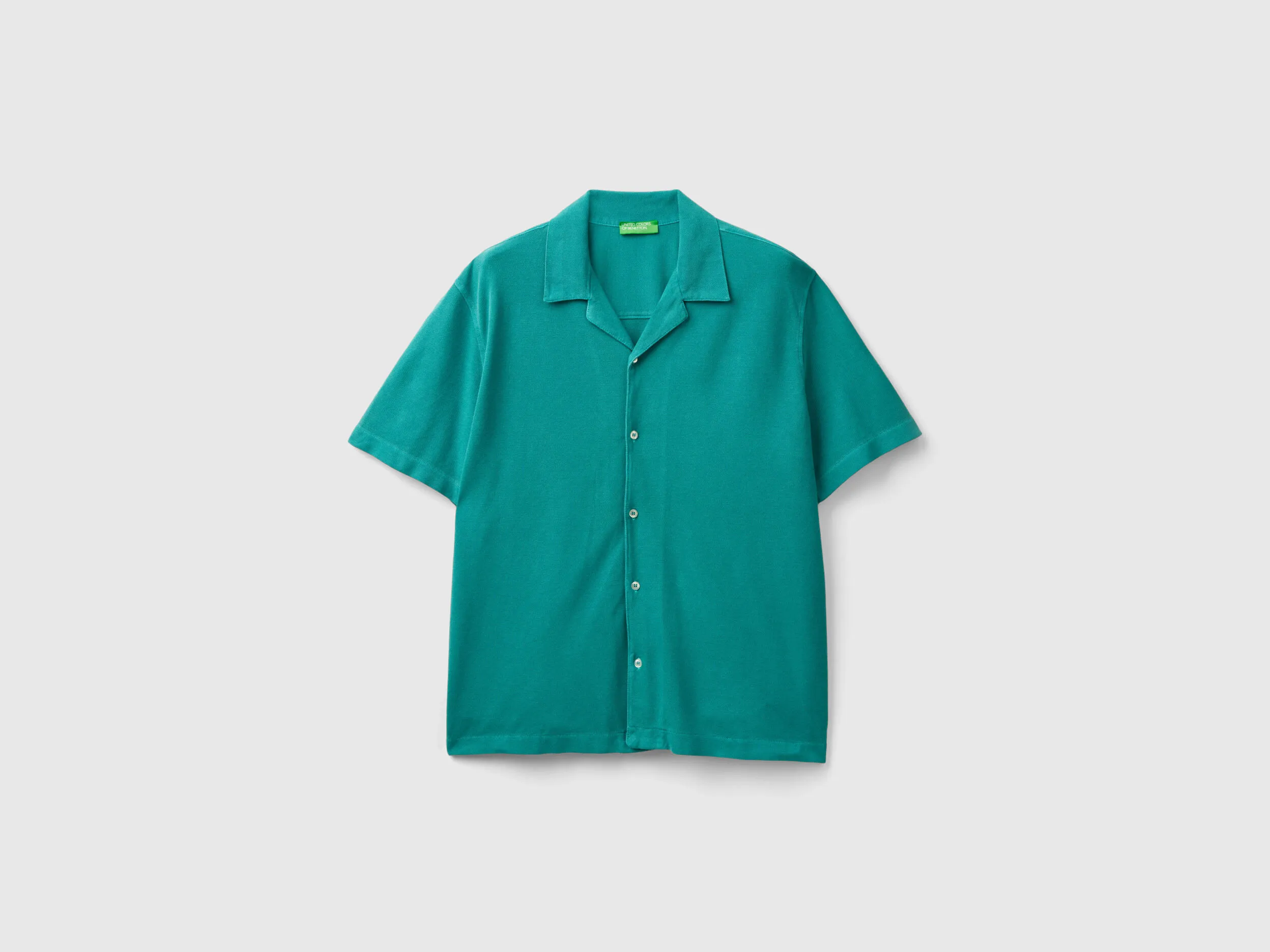 Camisa de piqué de algodón orgánico