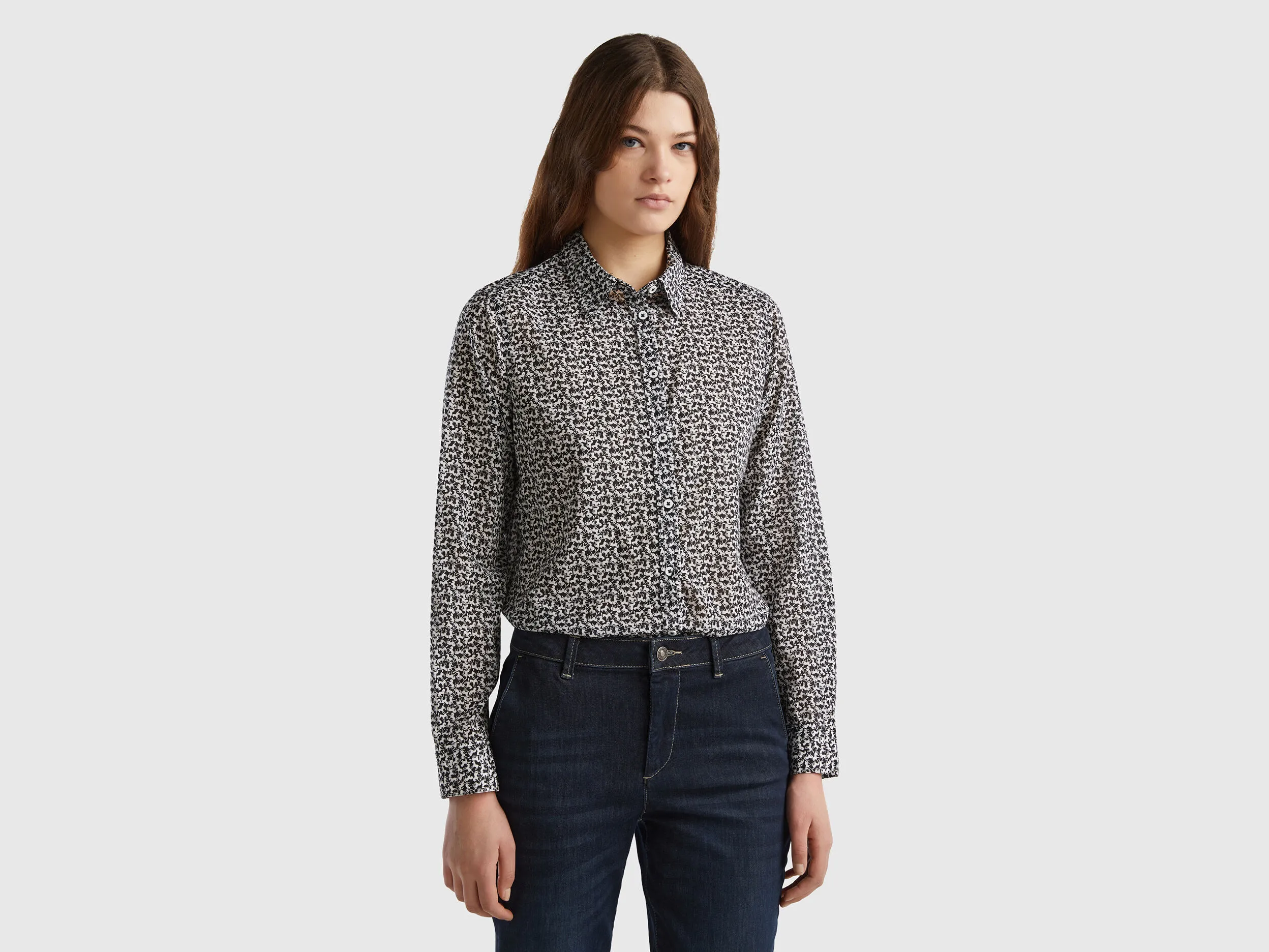 Camisa estampada de 100 % algodón
