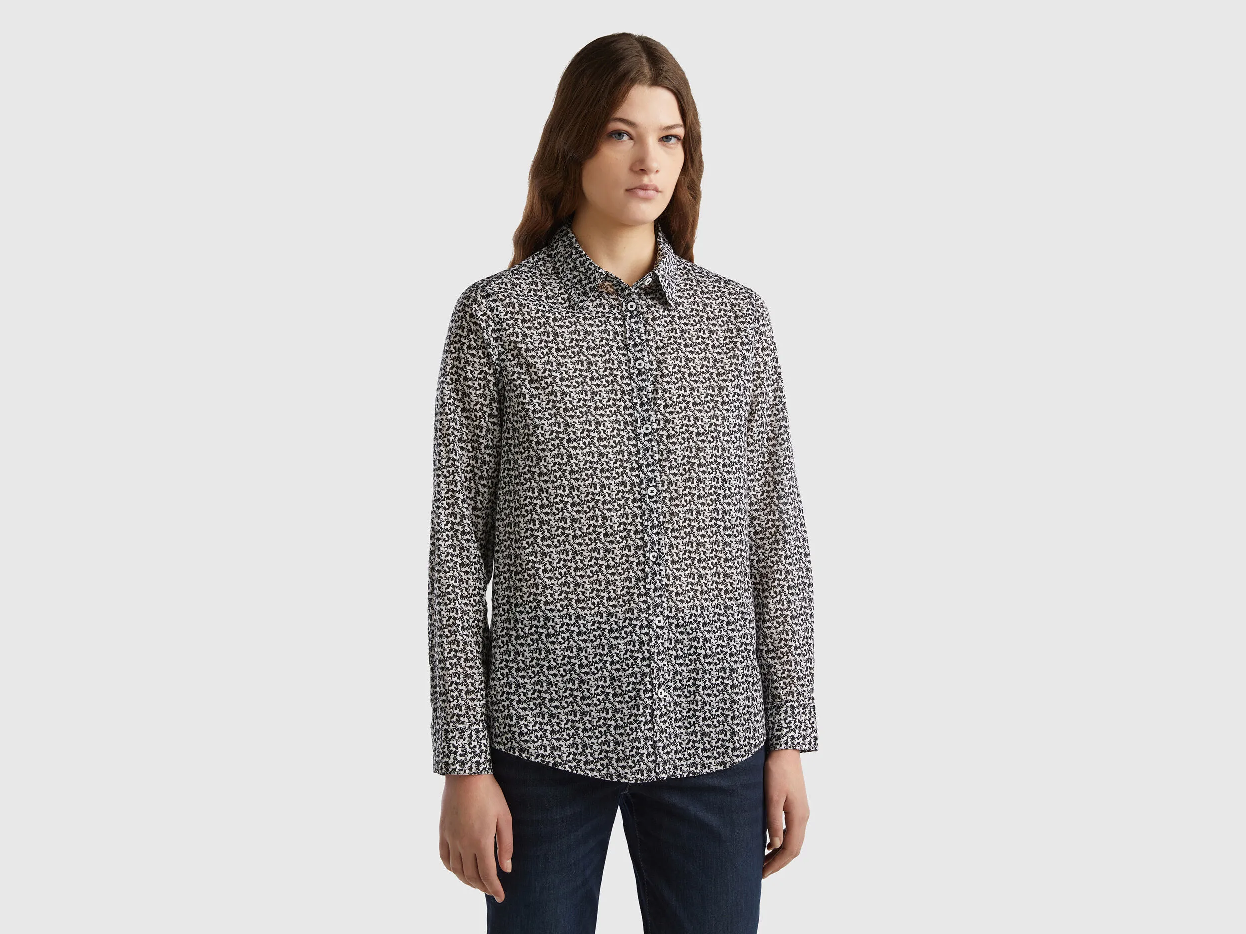 Camisa estampada de 100 % algodón