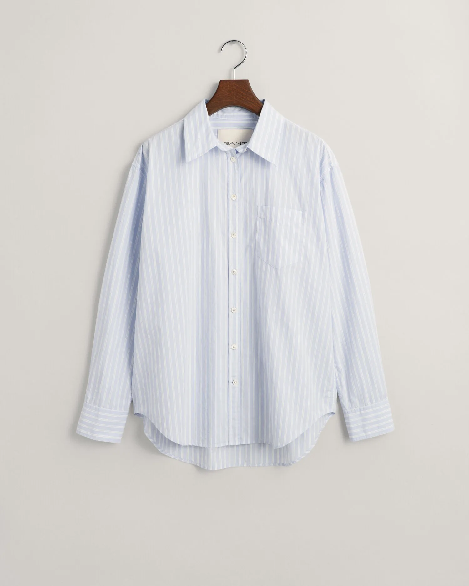 Camisa relajado de popelina a rayas