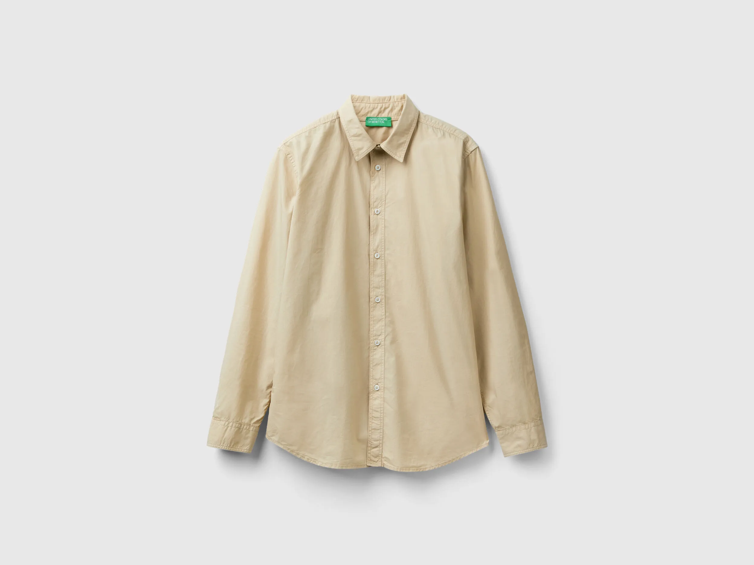 Camisa slim fit de 100 % algodón